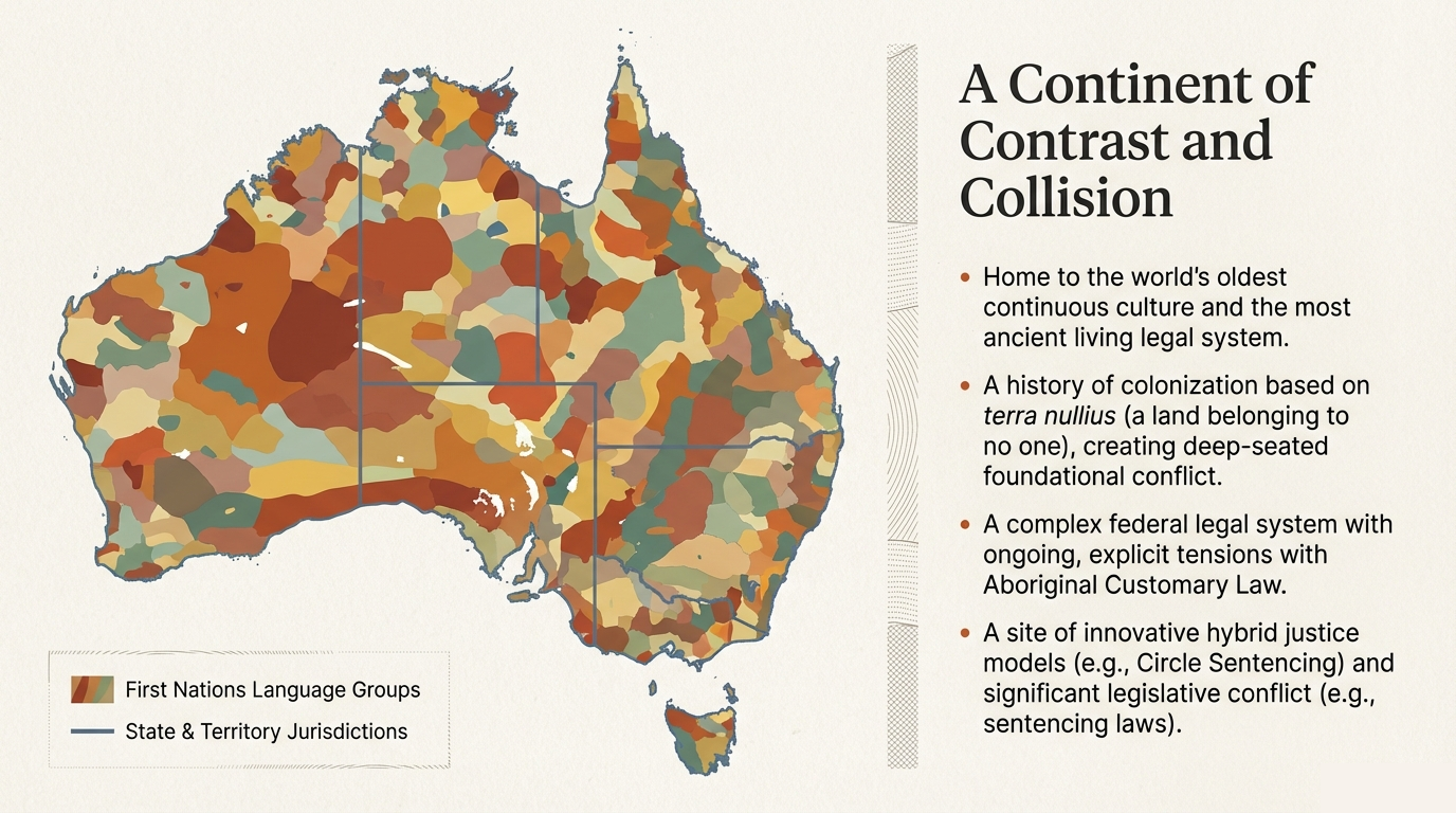 Map of Australia showing First Nations language groups and state/territory jurisdictions.